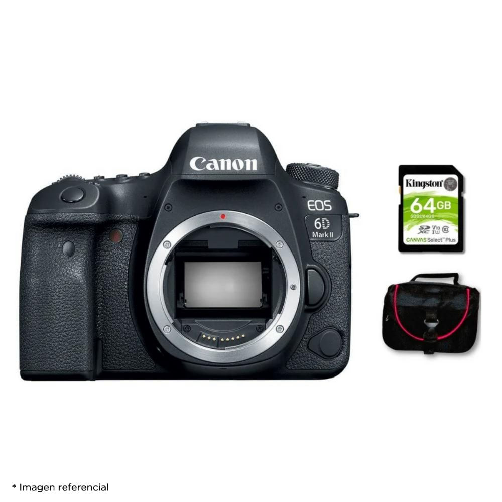 Cámara Canon EOS 6D Mark II Solo cuerpo y Kit Básico de Accesorios