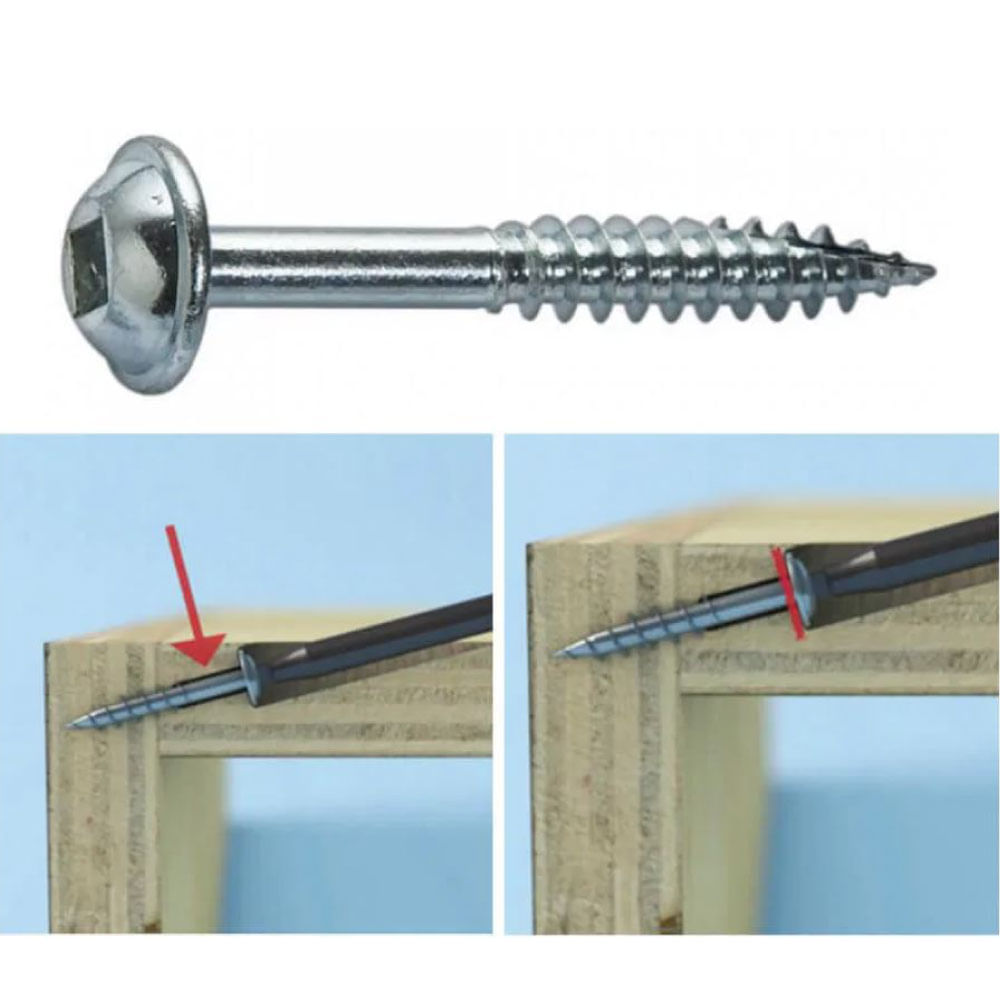 TORNILLO SISTEMA KREG AGUJERO OCULTO N8 1 1.50 PULGADA