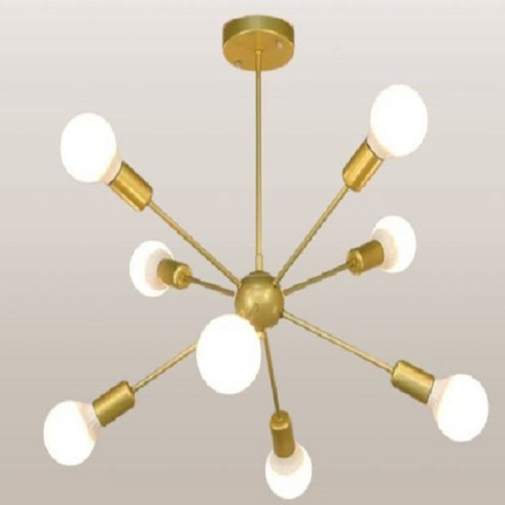 Lámpara Colgante Octopus Dorado luces INCLUYE Focos