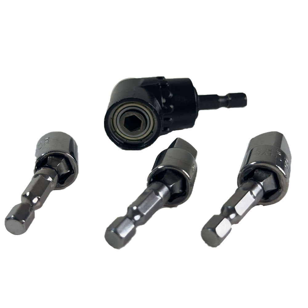 SET 4 PIEZAS ADAPTADOR HEXAGONAL 105 GRADOS- EXTENSOR DADOS