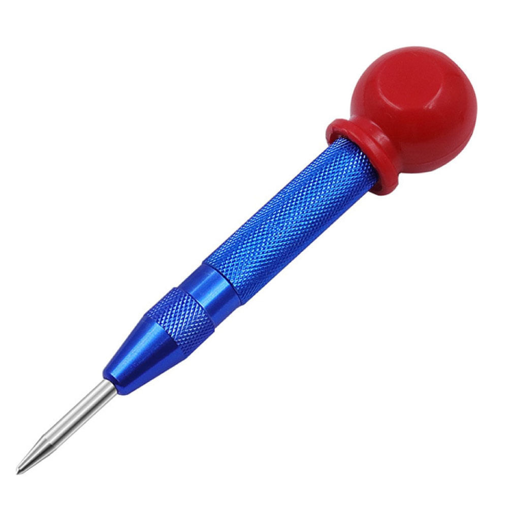 PUNZÓN AUTOMÁTICO 128M AZUL CON EMPUÑADURA ROJA