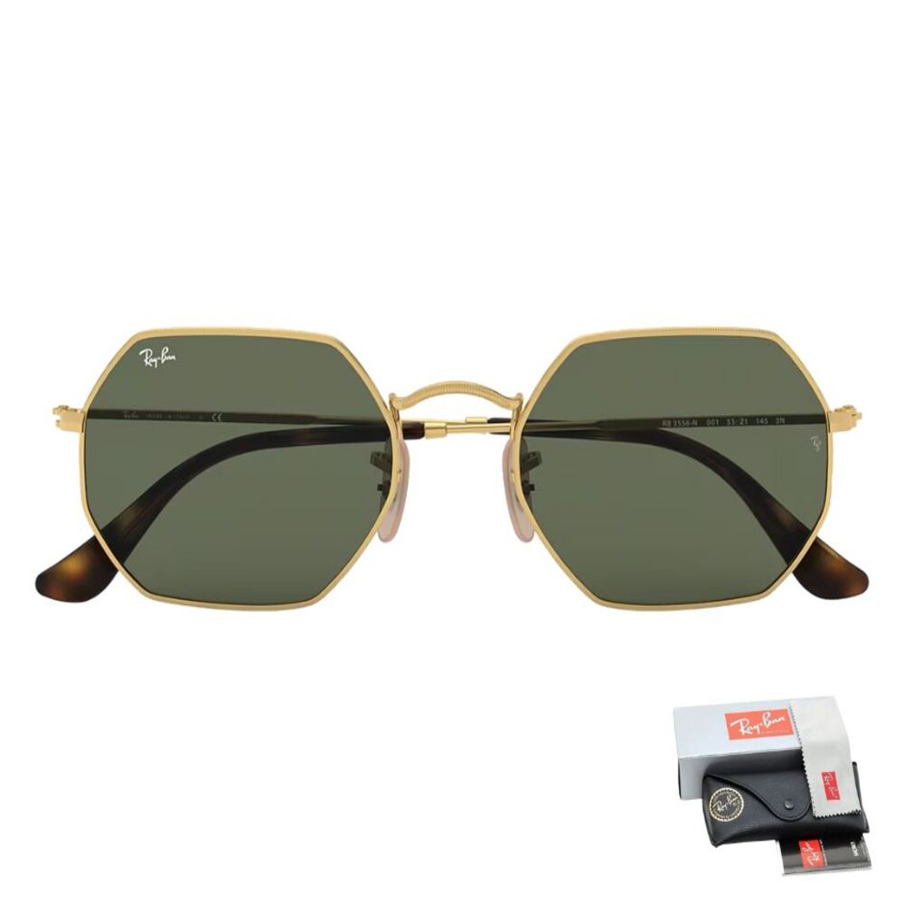 LENTES DE SOL OCTAGONAL RAY BAN NEGRO - RB3556N