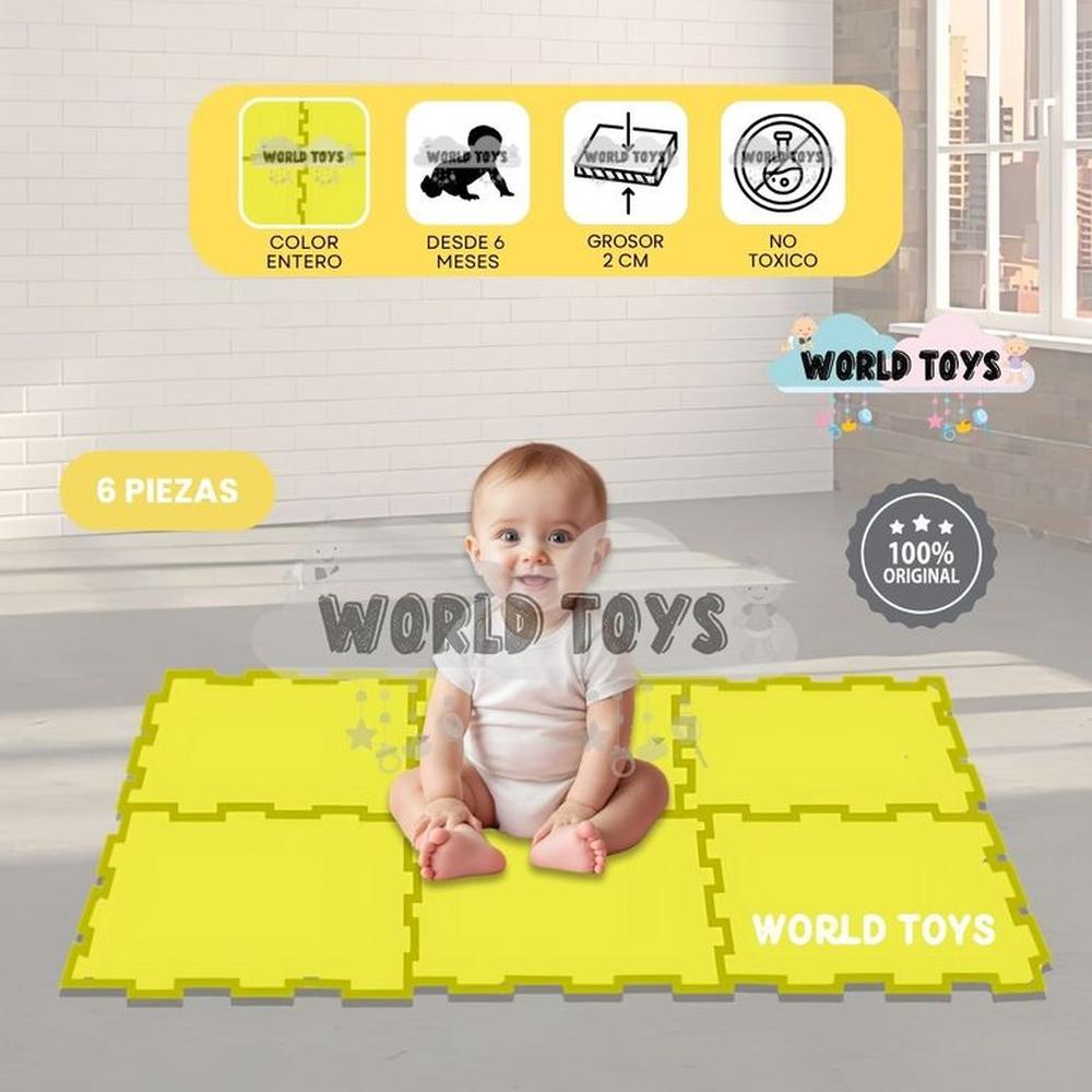 Piso Rompecabezas para Bebés COUSY FLOOR 2.0 Yellow