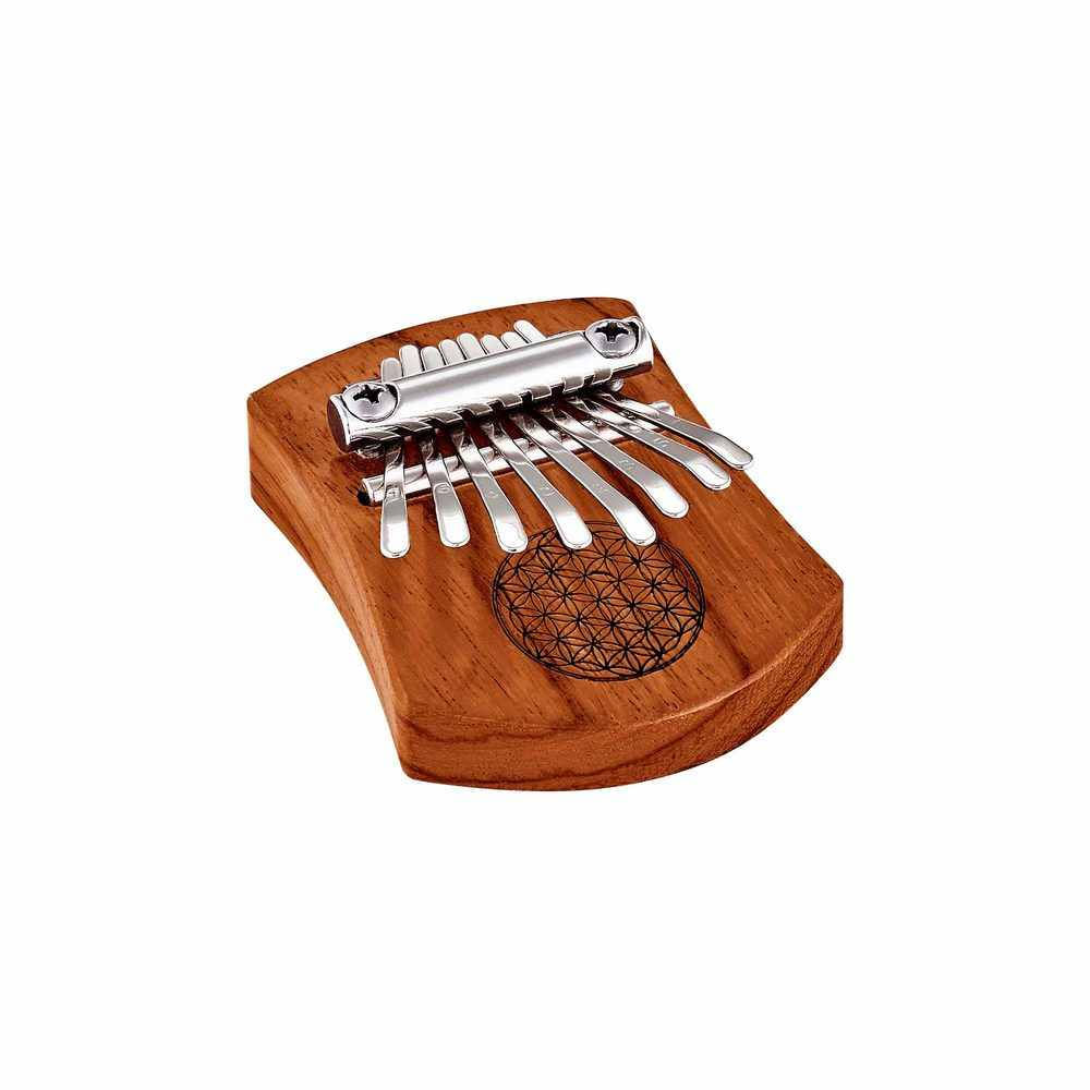 MINI KALIMBA DE 8 NOTAS FLOR DE LA VIDA MEINL SONIC ENERGY KL802FOL NATURAL