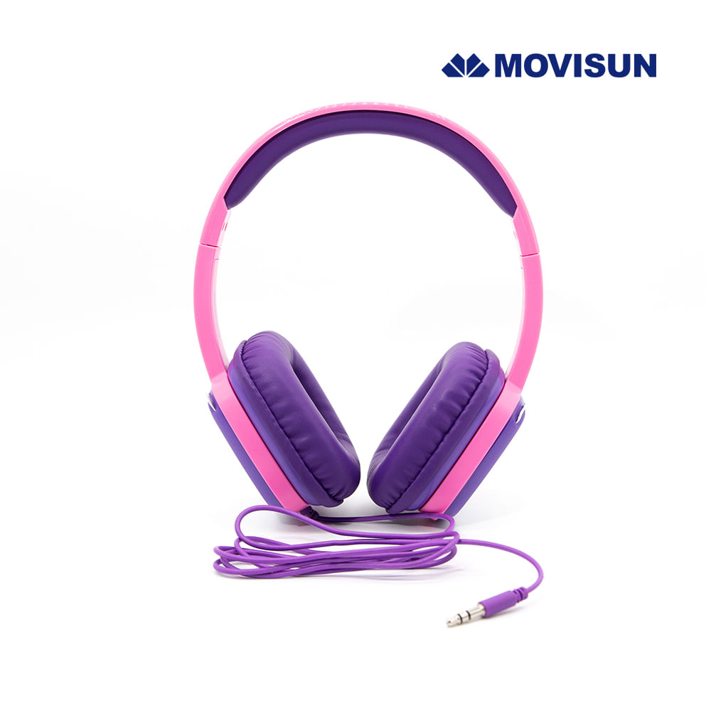 Audífonos Para Niños MOVISUN URBAN KIDS2 ROSADO con Volumen Seguro