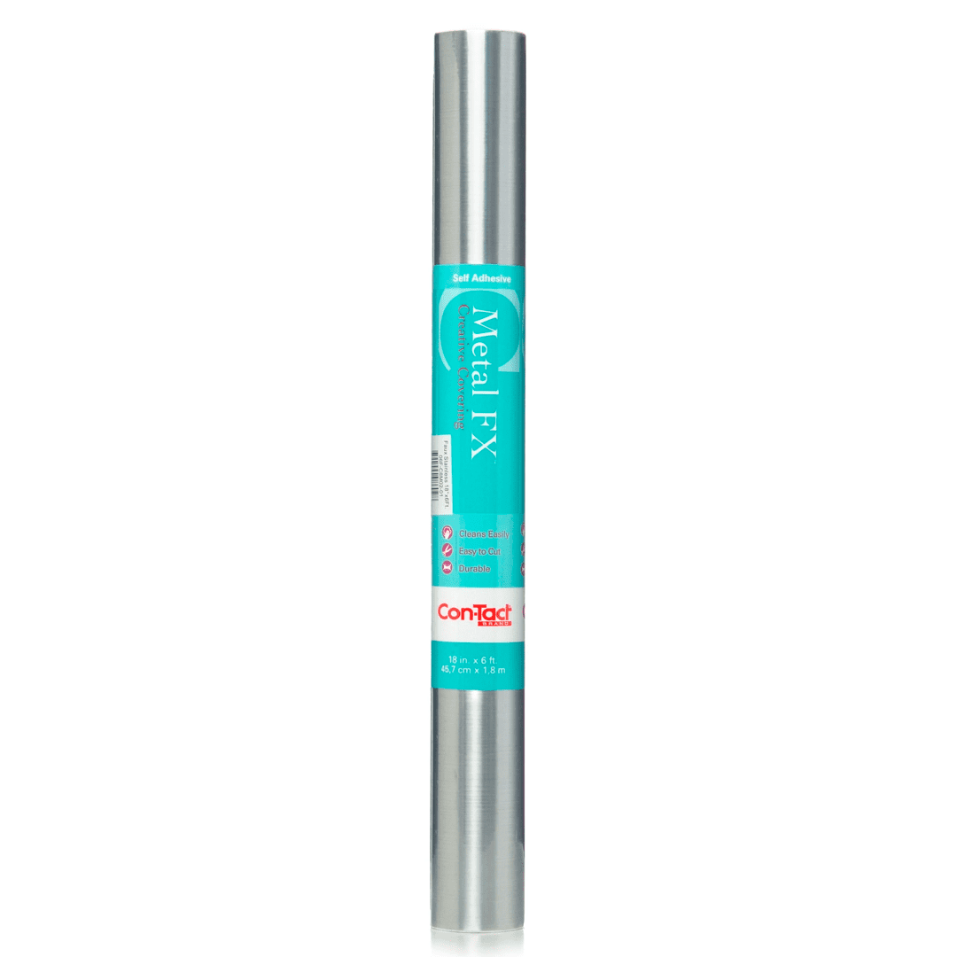 Lámina Decorativa Metal Fx Adhesiva Acero Inoxidable