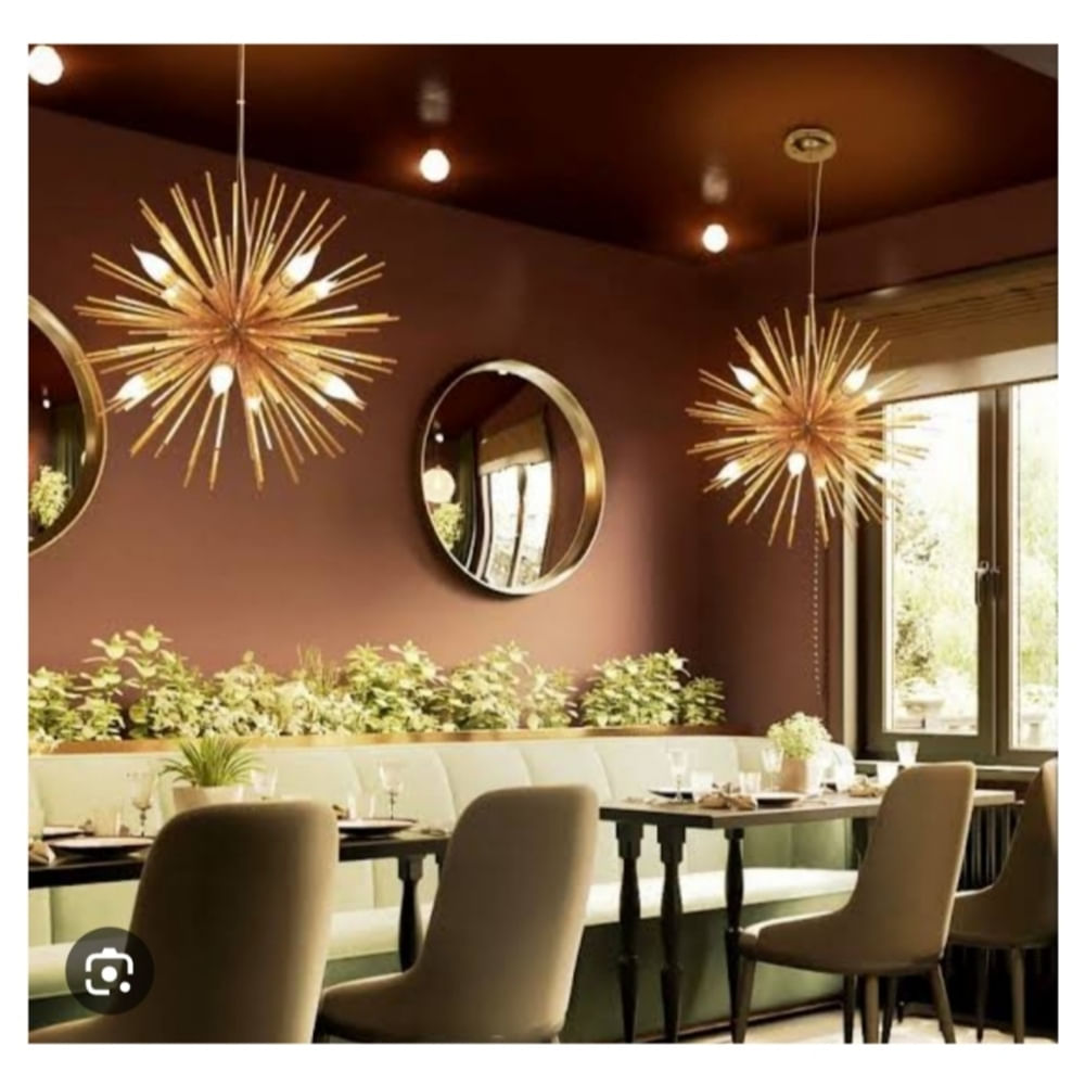 Lámpara Erizo 12 luces moderna