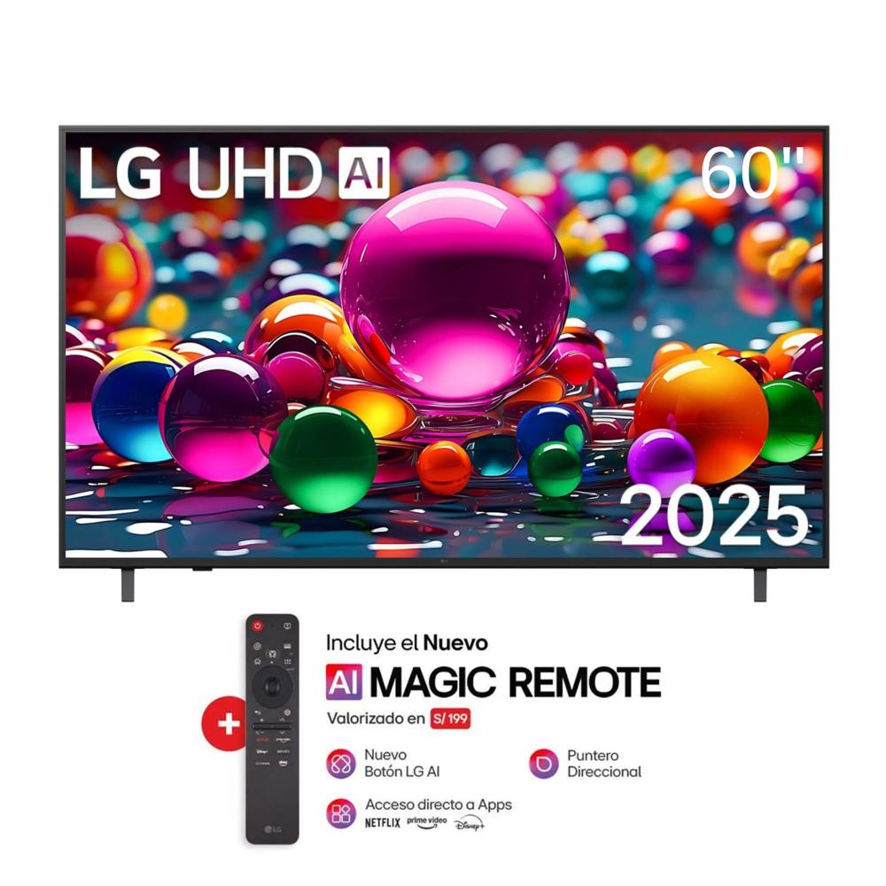 Televisor LG LED 60 Smart UHD 4K Thinq Ai 60UA8050PSA + Magic Remote
