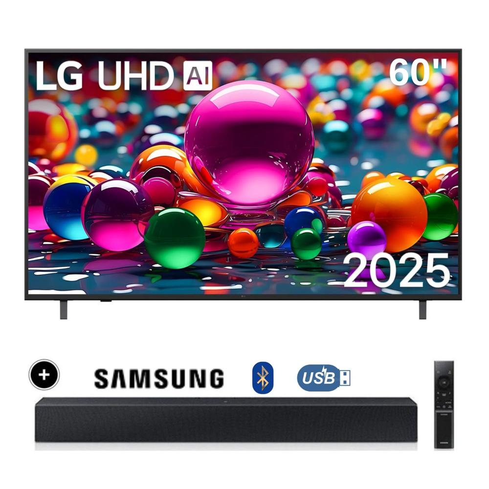 Televisor LG 60 Smart UHD 4K Thinq Ai 60UA8050PSA + Soundbar HW B400
