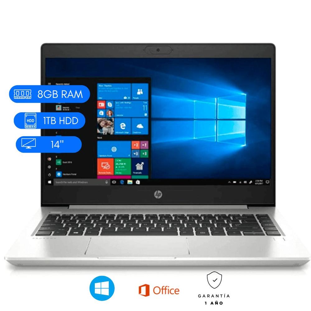 LAPTOP REACONDICIONADA HP 440 G7 CORE I7 10MA 8GB DDR4 1TB HDD PANTALLA 14