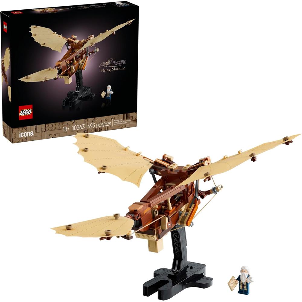 LEGO ICONS ORNITÓPTERO DE LEONARDO DA VINCI, KIT COLECCIONABLE CON ...