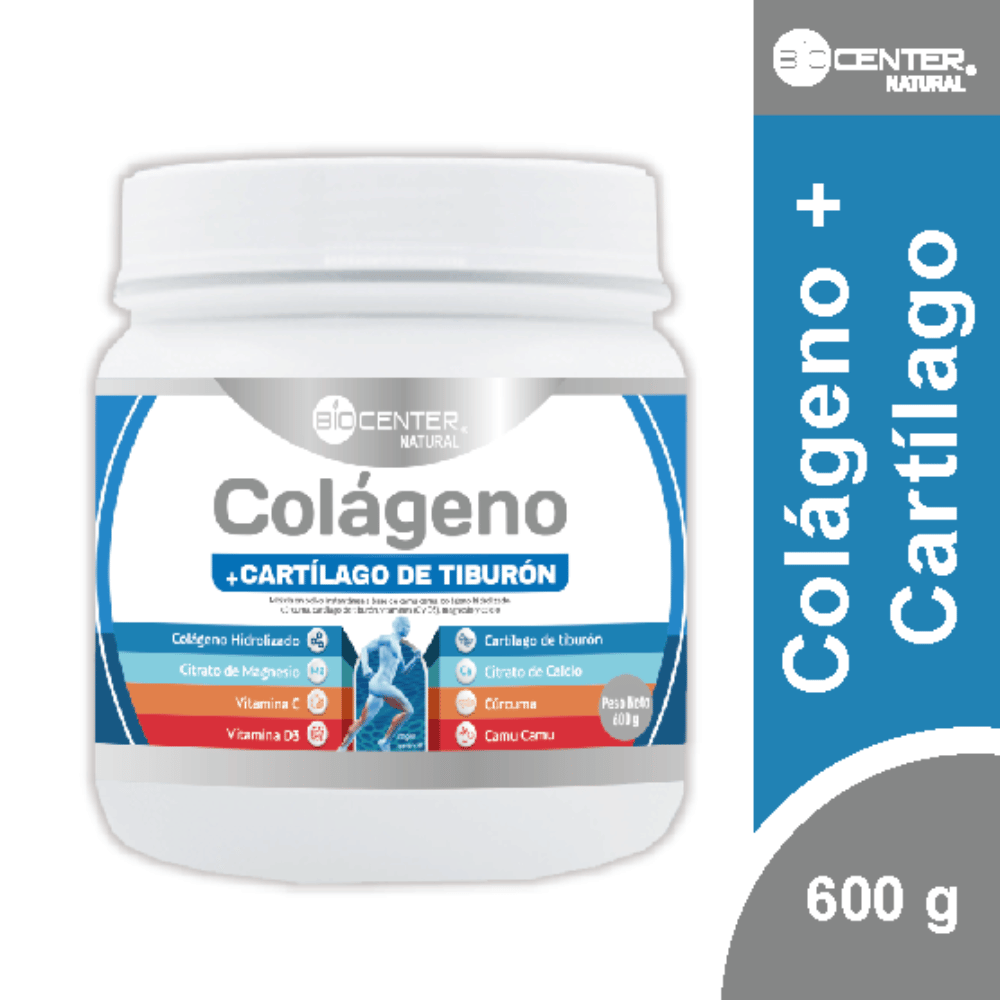 Colágeno más Cartílago de tiburón x 600 g