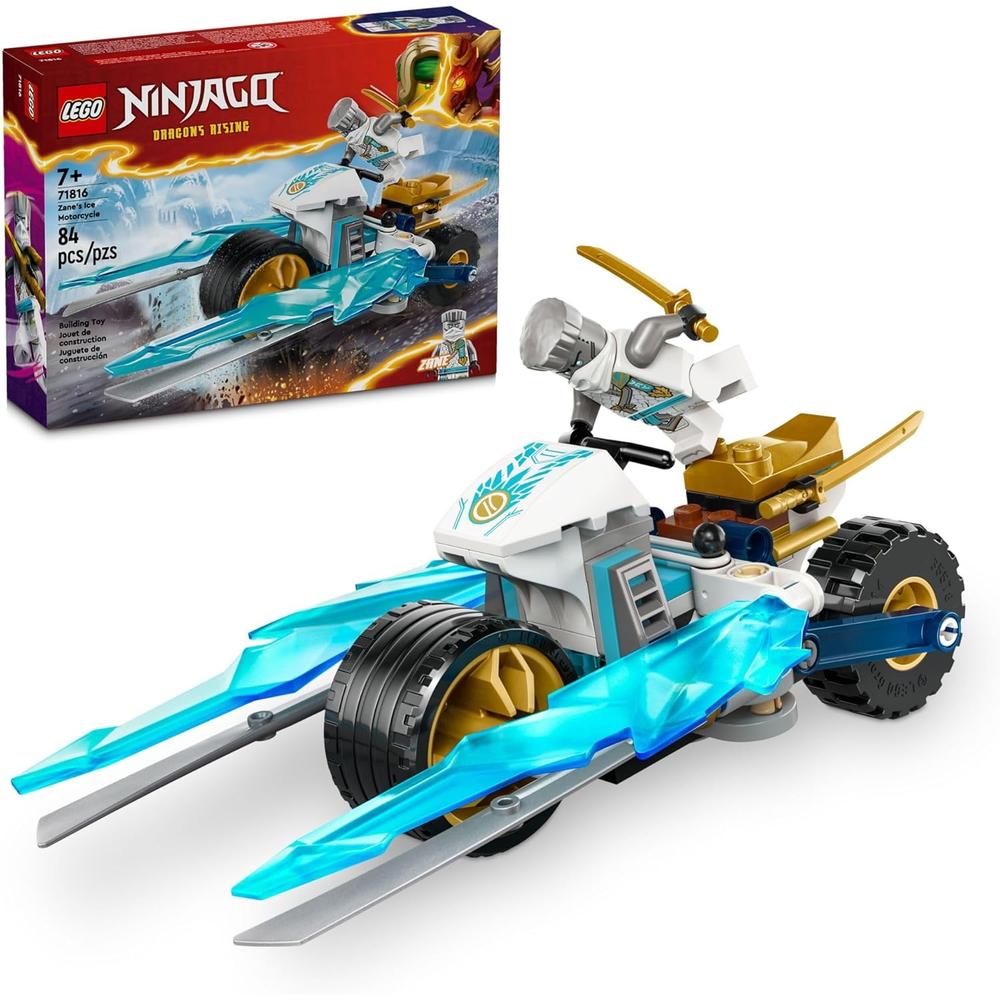 LEGO NINJAGO MOTOCICLETA DE HIELO DE ZANE SET DE CONSTRUCCIÓN CON MINIFIGURA