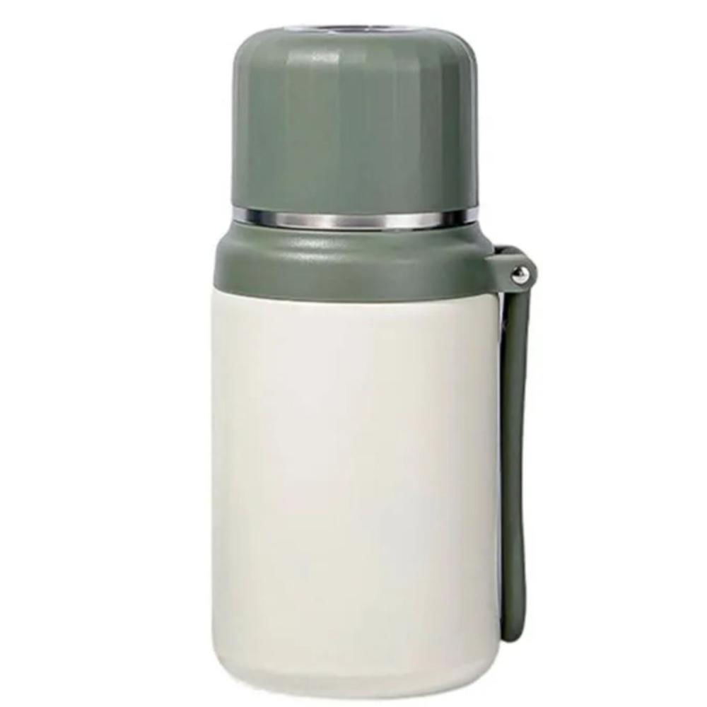 Botella Térmica Fashion Verde 450 ml Acero Inoxidable Portátil