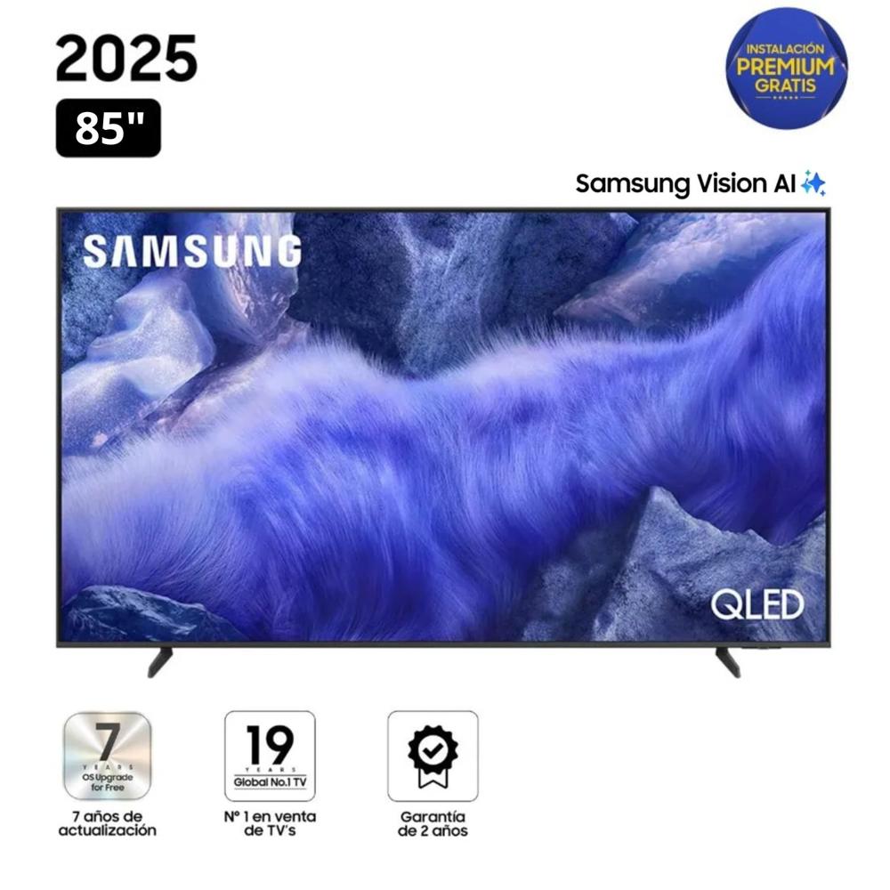 Televisor Samsung QLED 85"" Visión AI Smart TV QN85QEF1 - Nuevo 2025
