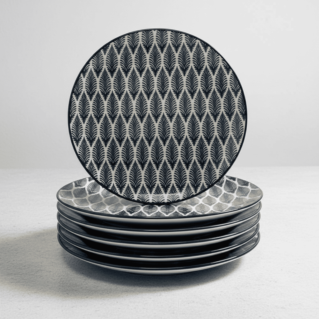 Plato de Segundo de Porcelana Azul Natura Premium