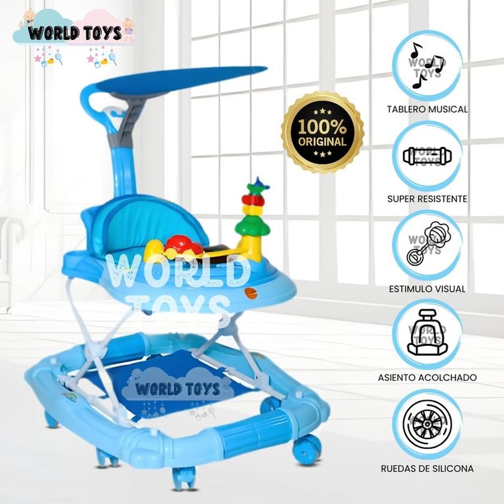 Andador con Tablero Musical WALKIE Blue