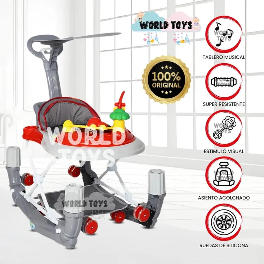 Andador con Tablero Musical WALKIE Red