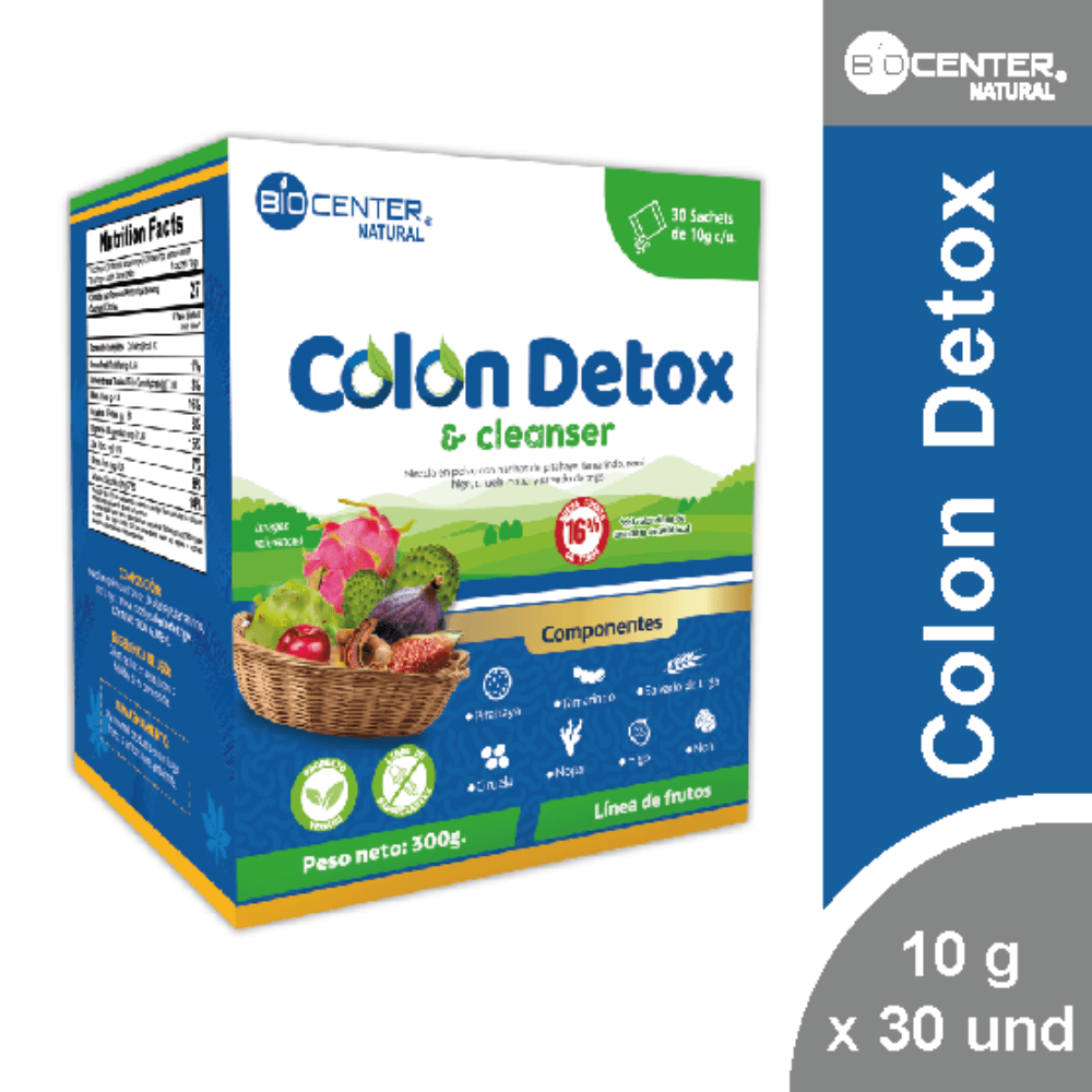 Colon Detox Cleanser x caja 10 g x 30 und - Biocenter Natural