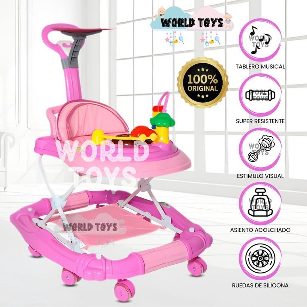 Andador con Tablero Musical WALKIE Pink