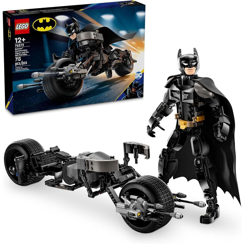 LEGO DC BATMAN Y LA BATIMOTO, FIGURA DE ACCIÓN DE BATMAN Y S