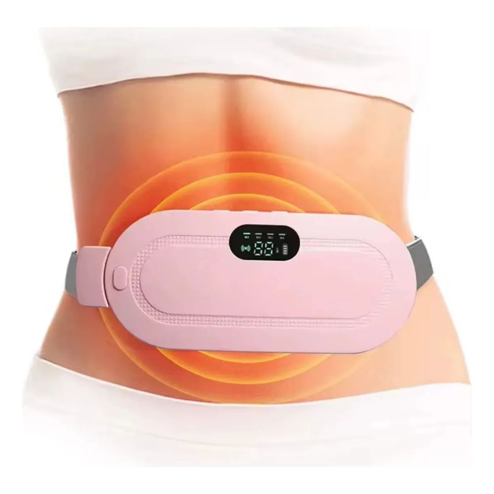 Cinturón Térmico Para Cólicos Con 3 Niveles . Rosado