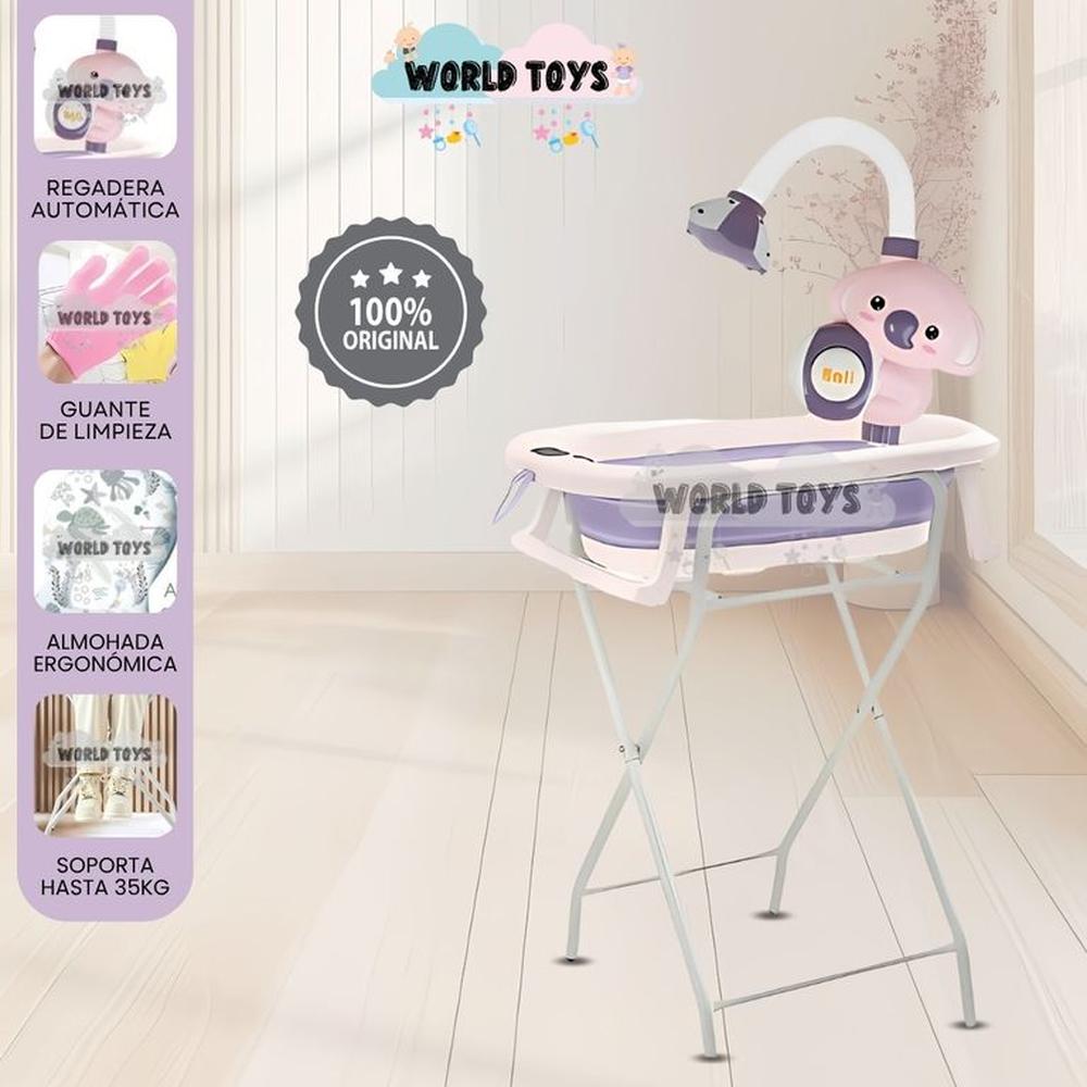 Bañera Plegable con Rack Multiuso SPLASH PRO Purple