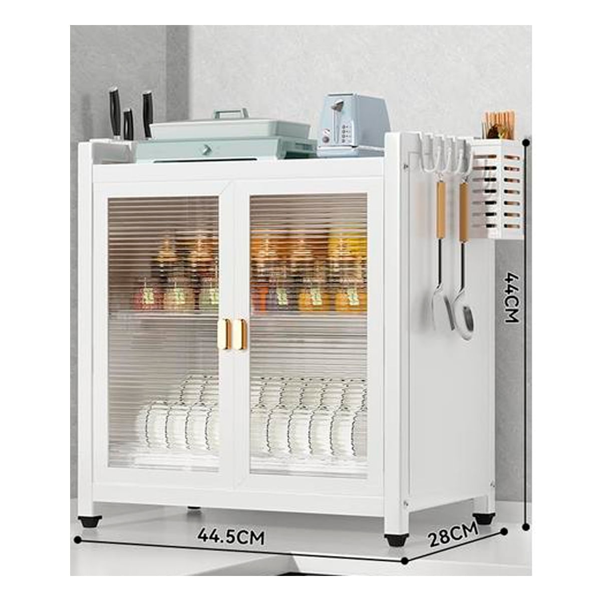 Organizador Escurridor Platos Cocina Utensilio Estante Multiuso 2 Niveles Blanco