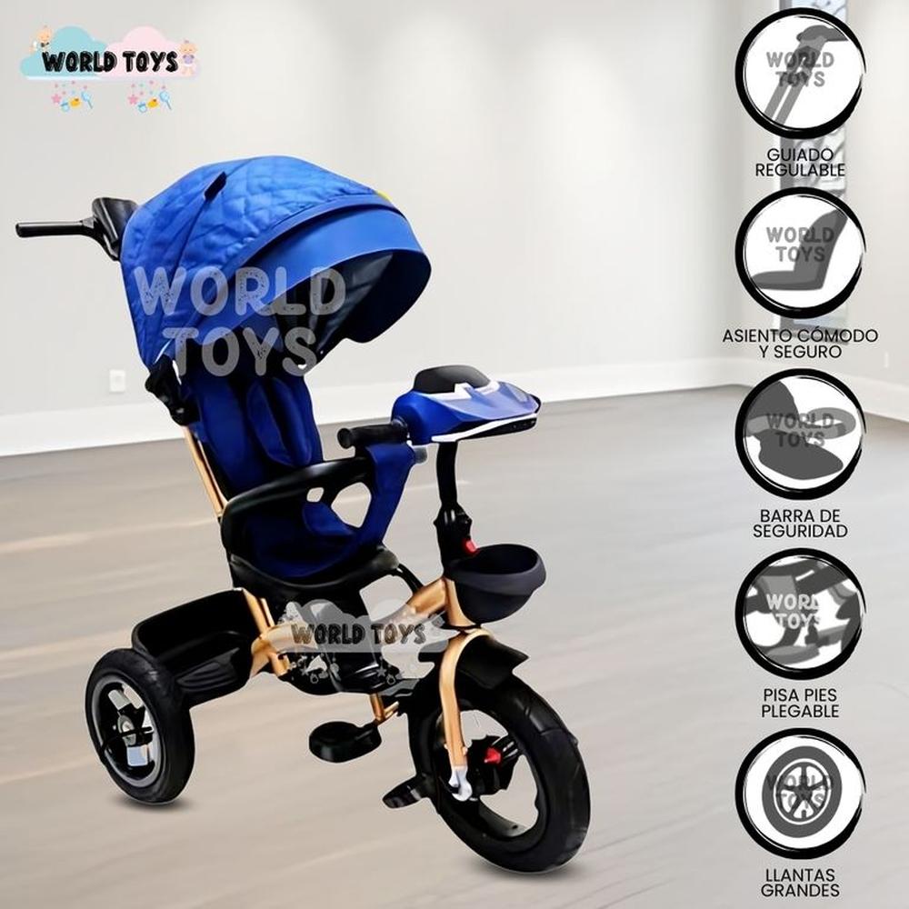 Triciclo Guiador Giratorio MAXUS Blue