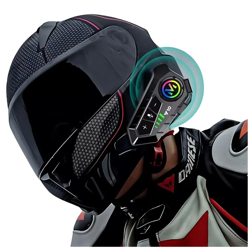 Audífonos Bluetooth Para Moto MT-Y10 con Micrófono Auricular Casco