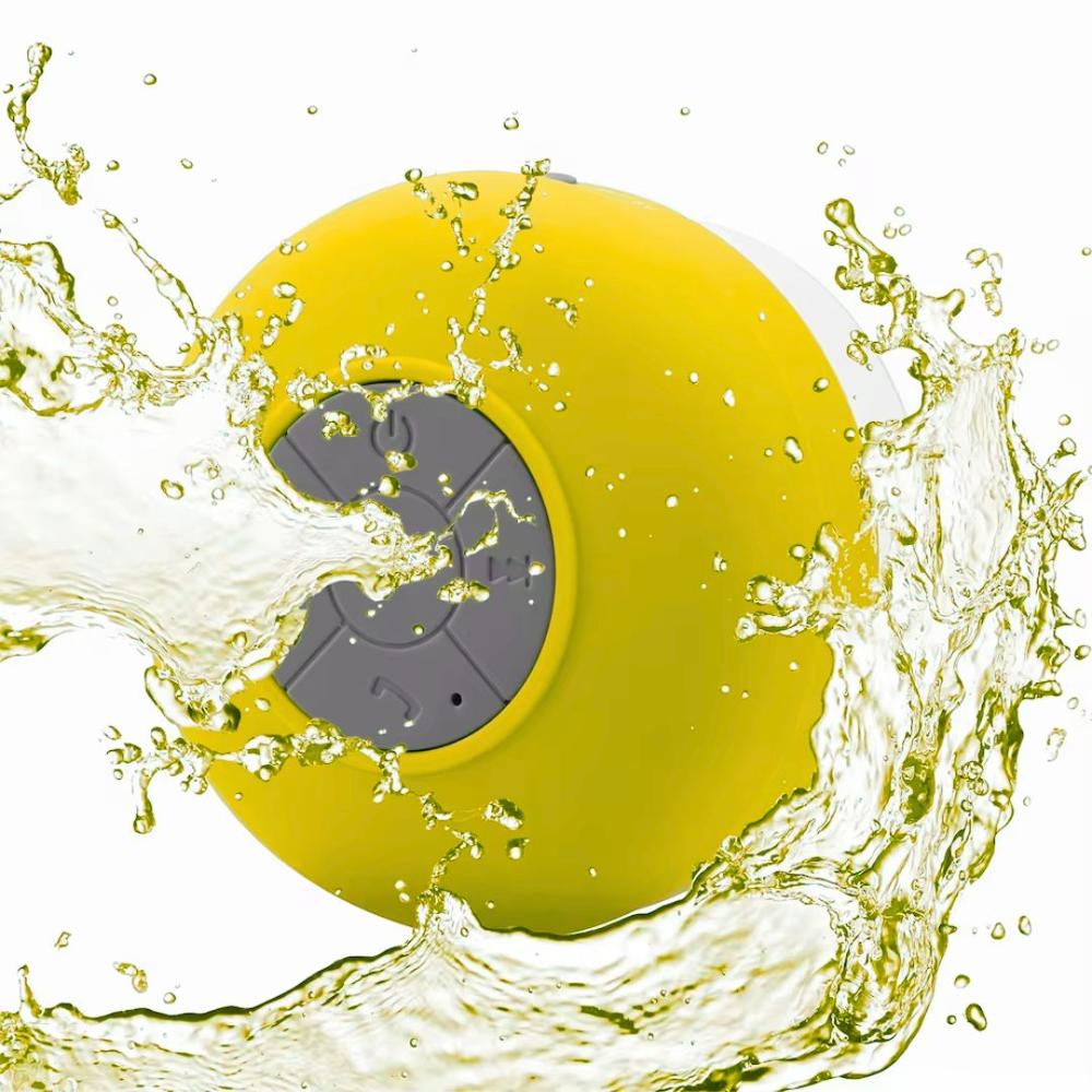 Parlante de Ducha Bluetooth Manos Libres Micrófono Integrado Contesta Llamadas Amarillo