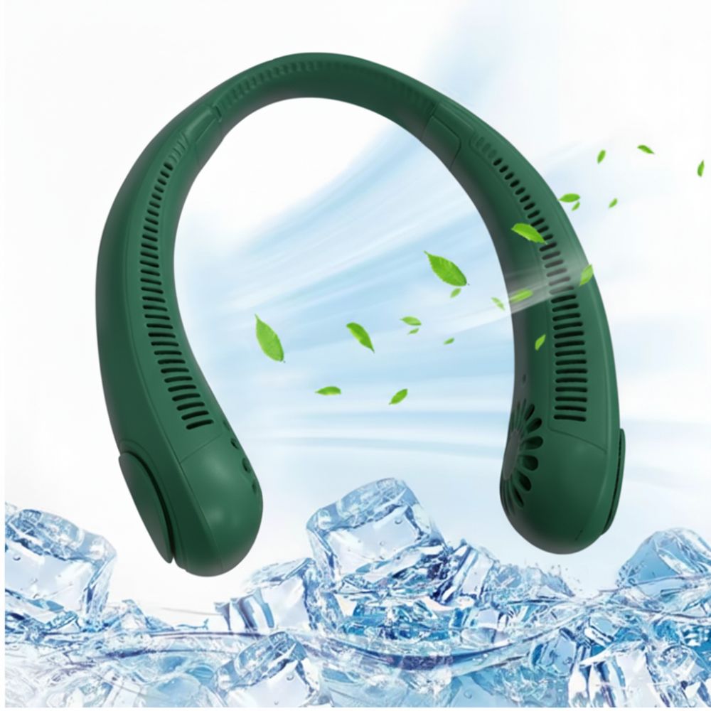 Ventilador de Cuello Portatil Recargable Verde