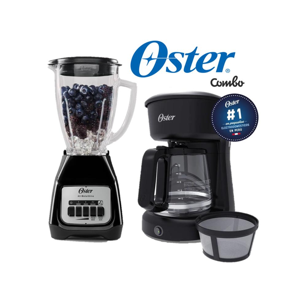 COMBO OSTER LICUADORA BLSTKAGBPB Y CAFETERA 12 TAZAS BVSTDCS12B