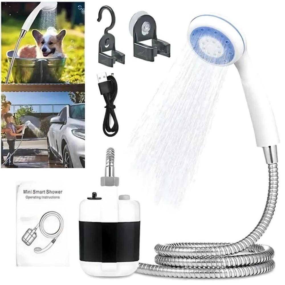 Ducha Portátil Con Bomba Inalámbrica Recargable