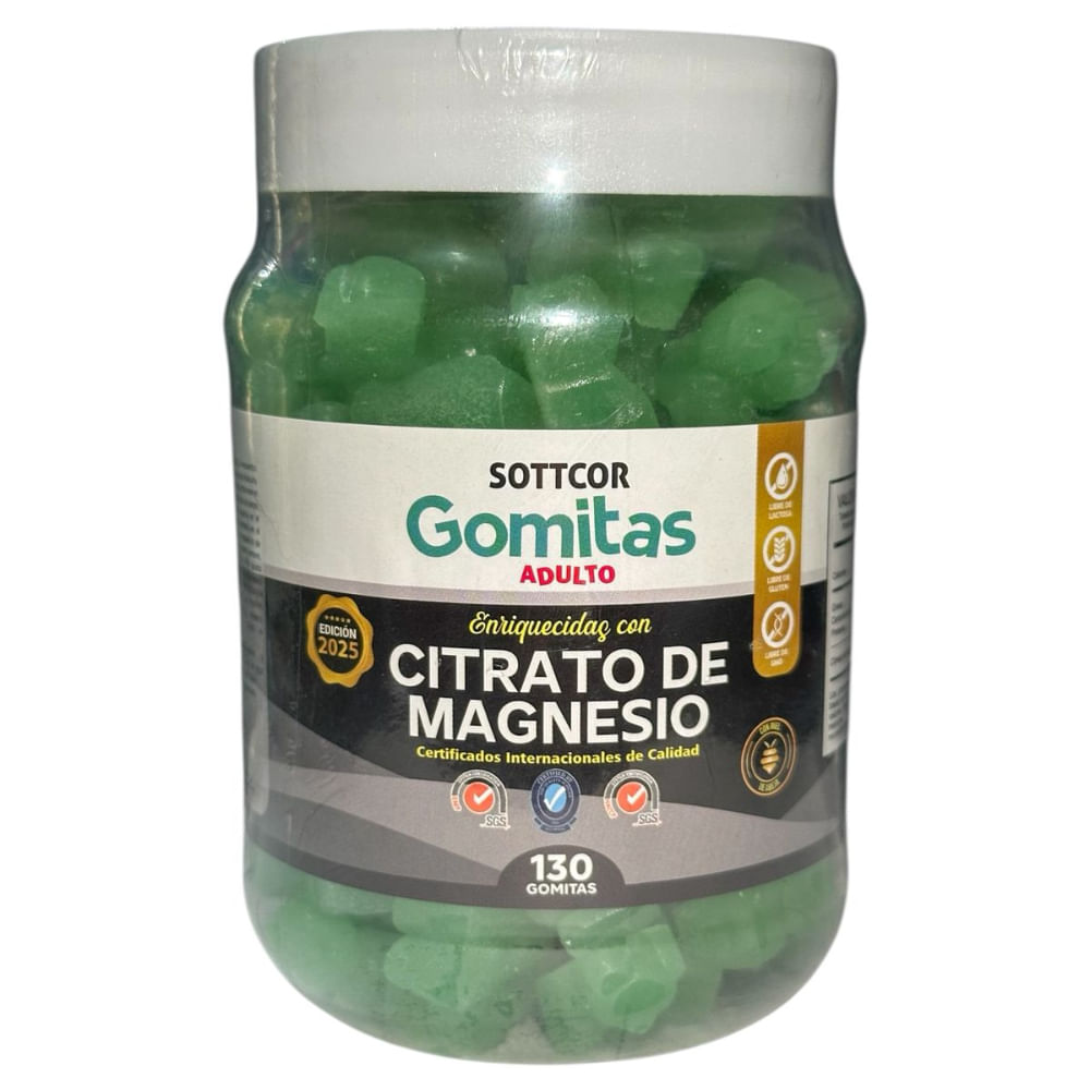 GOMITA DE CITRATO DE MAGNESIO ADULTO SOTTCOR 130 UND