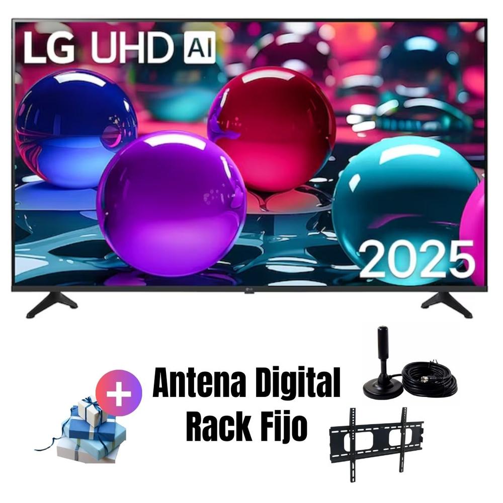 Televisor 65'' LG LED UHD 4K WebOS 65UA7300PSB 2025 - Ant - Rack Fijo
