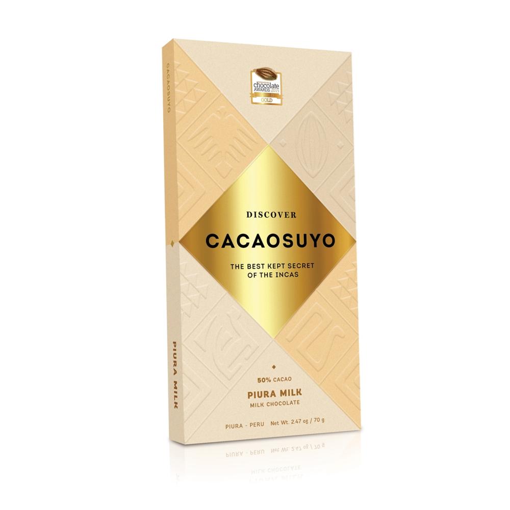 Chocolate con Leche Cacaosuyo Piura Milk 50 % Tableta 70g