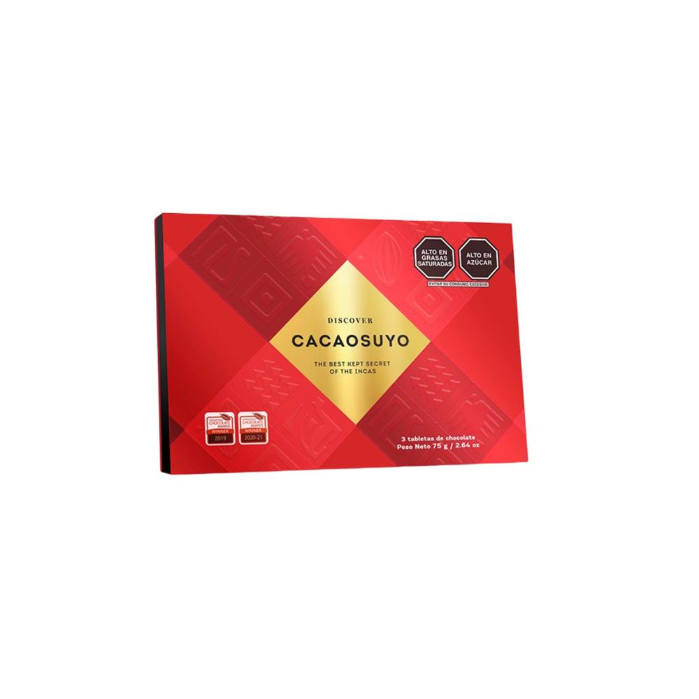Cacaosuyo Tripack de Chocolate sabores surtidos 75g