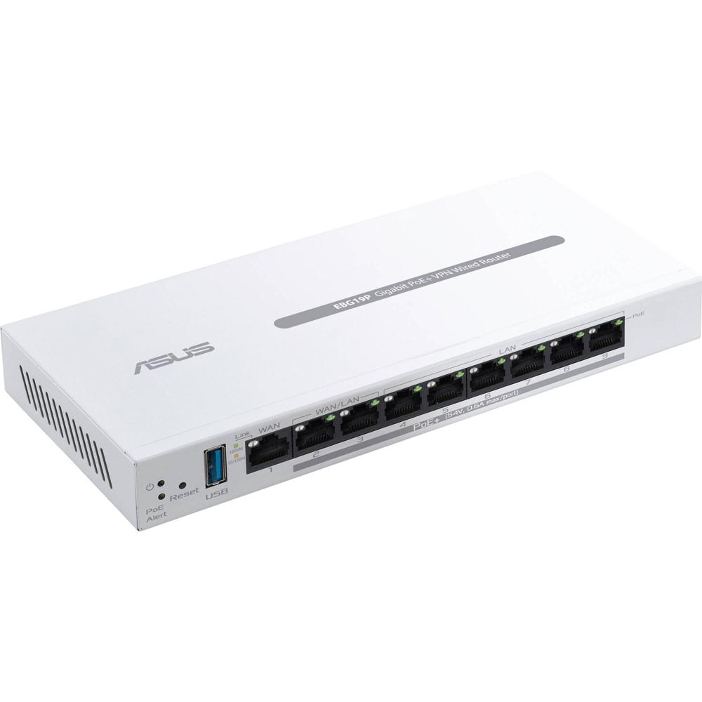 ASUS ExpertWiFi EBG19P Router Inalámbrico VPN con 8 Puertos Gigabit PoE+ y Soporte para Tethering Mó 1841301-REG ASUS ExpertWiFi EBG19P Router Inalámbrico VPN con 8 Puertos Gigabit PoE+ y Soporte para Tethering Mó 1841301-REG