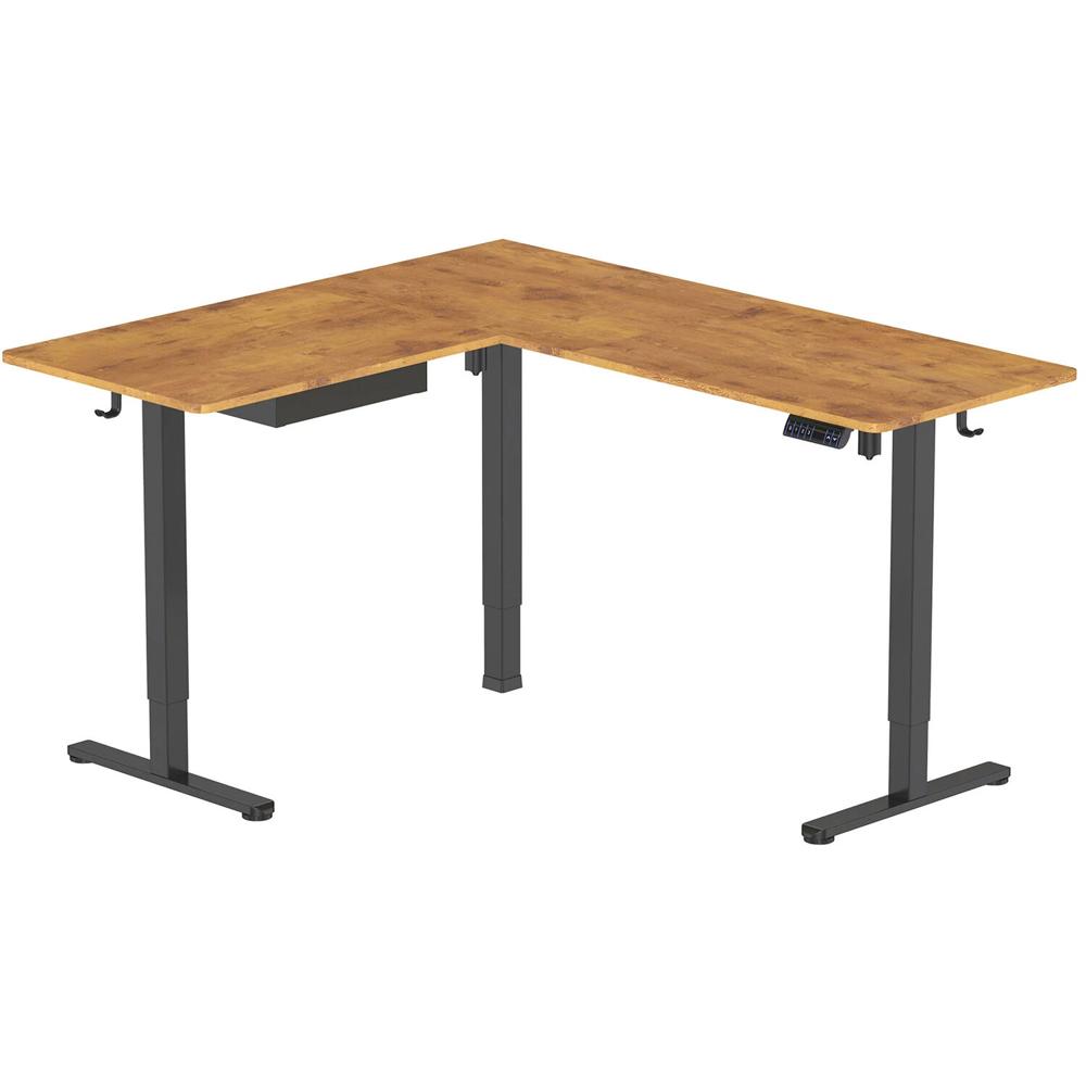 Escritorio Esquinero Ajustable en Altura Mount-It! Grande L (Madera Rústica) - Panel de Control Digi 1813276-REG Escritorio Esquinero Ajustable en Altura Mount-It! Grande L (Madera Rústica) - Panel de Control Digi 1813276-REG