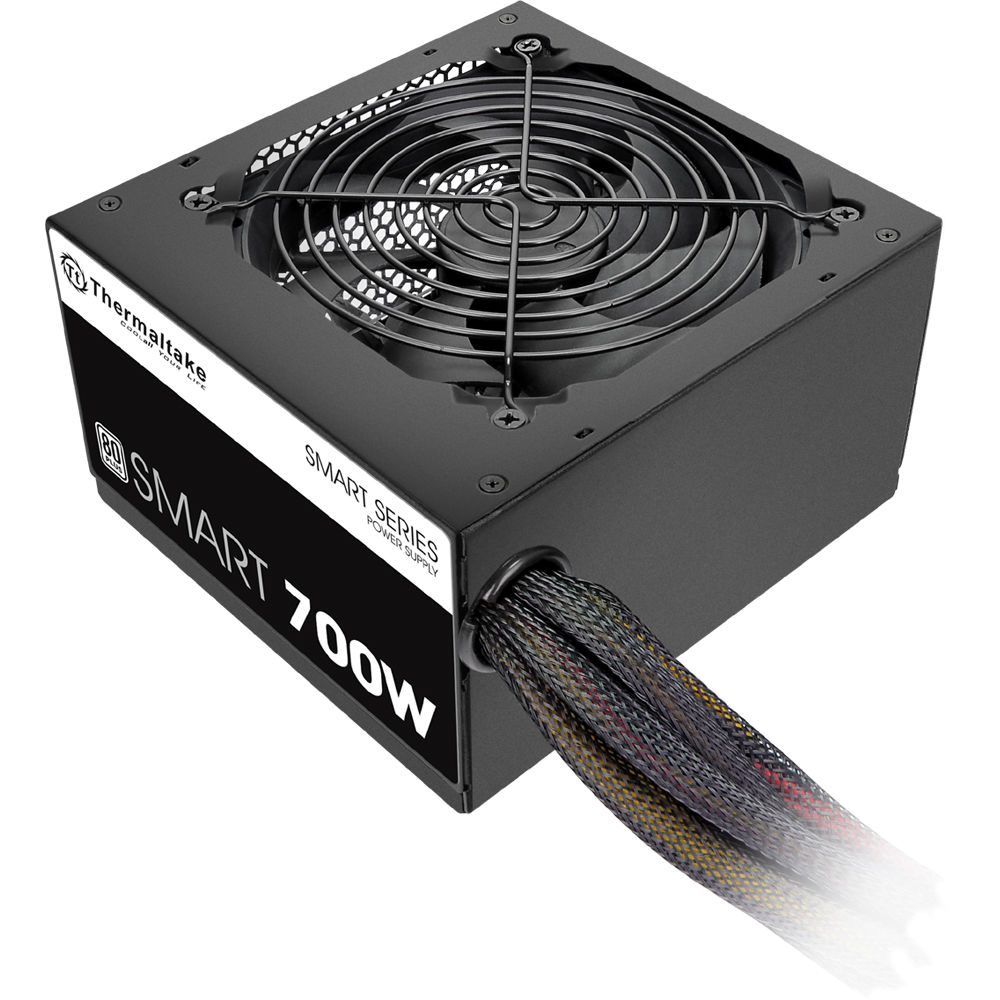 Fuente de Poder Thermaltake Smart 700W 80 PLUS - 700W, 120mm Ventilador, 2 x PCIe, 6 x SATA, Eficien 1193905-REG Fuente de Poder Thermaltake Smart 700W 80 PLUS - 700W, 120mm Ventilador, 2 x PCIe, 6 x SATA, Eficien 1193905-REG