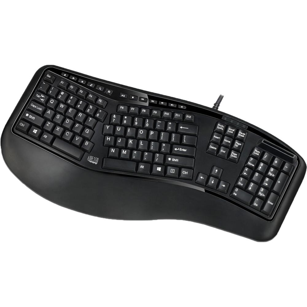 Teclado Ergonómico Adesso con Lector de Tarjetas Inteligentes y Conexión USB - Diseño Dividido, 6 Te 1657812-REG Teclado Ergonómico Adesso con Lector de Tarjetas Inteligentes y Conexión USB - Diseño Dividido, 6 Te 1657812-REG