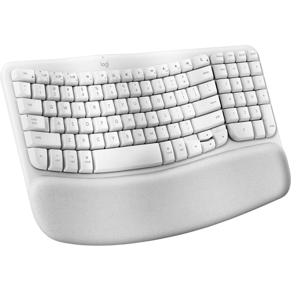 Teclado Ergonómico Inalámbrico Logitech Wave Keys para Mac (Blanco Off-White) - Conectividad 2.4 GHz 1827089-REG Teclado Ergonómico Inalámbrico Logitech Wave Keys para Mac (Blanco Off-White) - Conectividad 2.4 GHz 1827089-REG