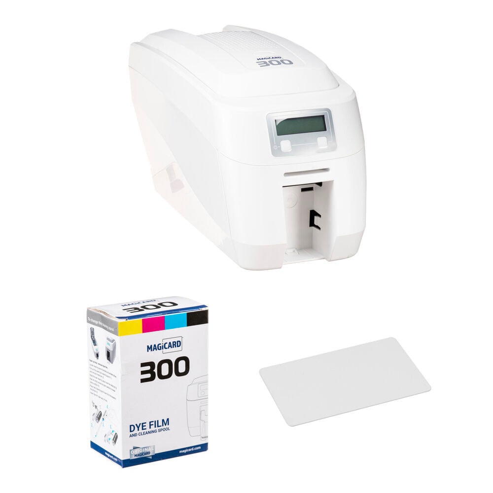 Magicard 300 Duo Double-Sided ID Card Printer Kit with 300-Shot Color Film & 500 PVC Cards 1551729-REG Magicard 300 Duo Double-Sided ID Card Printer Kit with 300-Shot Color Film & 500 PVC Cards 1551729-REG