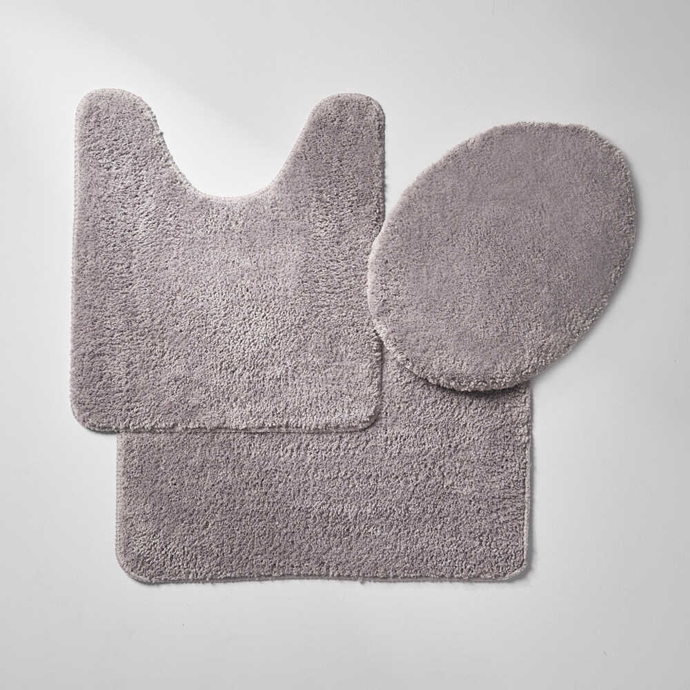 Set de Piso de Baño Siena Gris Poliéster Orange