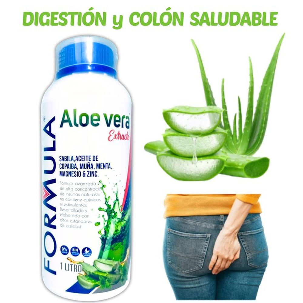 1 LITRO EXTRACTO DE ALOE VERA CON COPAIBA MUÑA MENTA MG ZINC FORMULA V