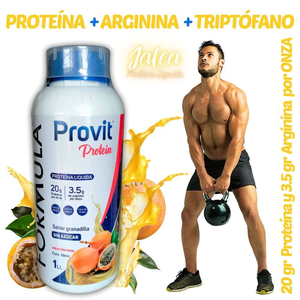 PROTEÍNA LÍQUIDA HIDROLIZADA ARGININA TRIPTÓFANO 1 LITRO FORMULA V