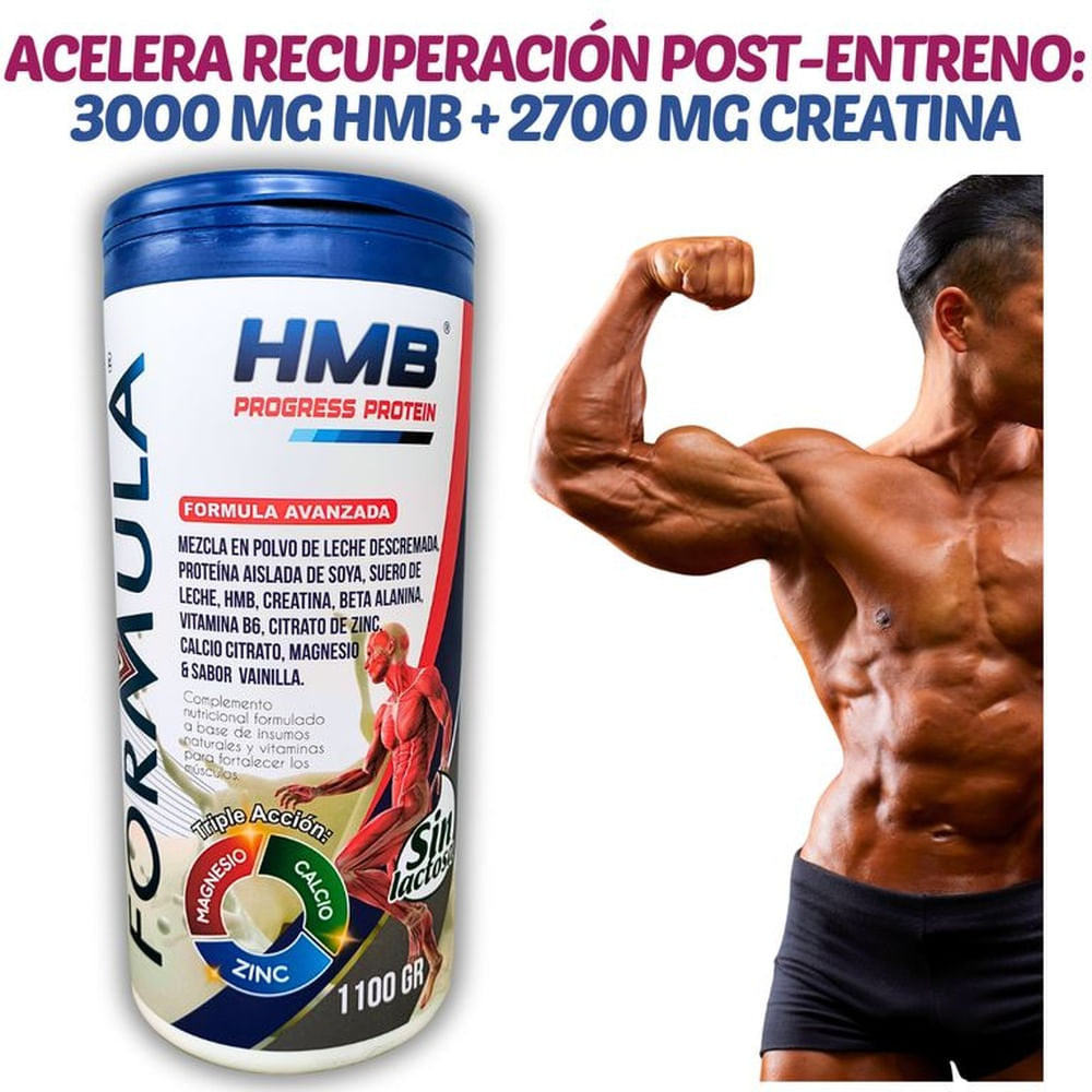 1KILO 100GR DE PROTEÍNA CON HMB 3000MG CREATINA 2700MG RECUPERACIÓN MUSCULAR POST ENTRENO