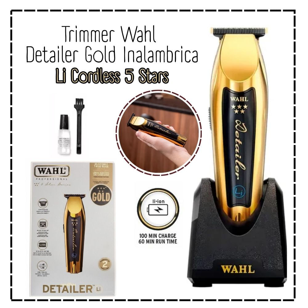 Patillera Professional Wahl Detailer Li Cordless Gold 5 Stars