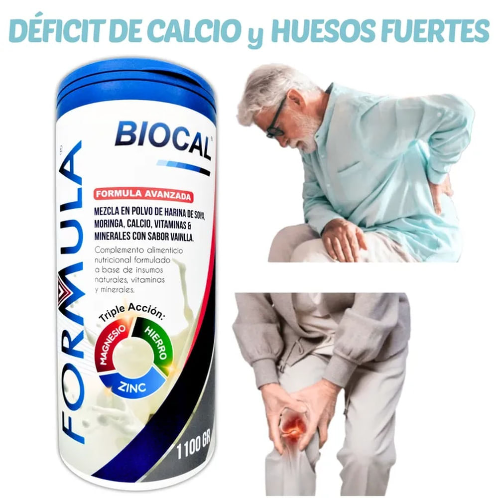 CALCIO ADULTO PARA HUESOS FUERTES SUPLEMENTO 1.1 KILO FORMULA V